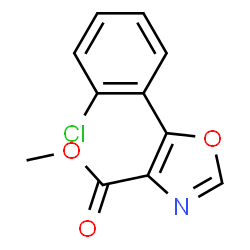 ChemSpider 2D Image | Methyl 5-(2-chlorophenyl)-4-oxazolecarboxylate | C11H8ClNO3