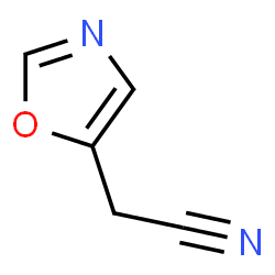 ChemSpider 2D Image | 1,3-Oxazol-5-ylacetonitrile | C5H4N2O