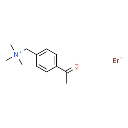 ChemSpider 2D Image | (4-Acetylphenyl)-N,N,N-trimethylmethanaminium bromide | C12H18BrNO