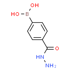 ChemSpider 2D Image | 4-(HYDRAZINECARBONYL)PHENYLBORONIC ACID | C7H9BN2O3