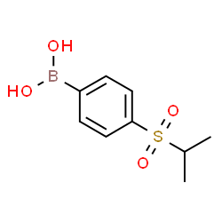 ChemSpider 2D Image | 4-(Isopropylsulfonylphenyl)boronic acid | C9H13BO4S