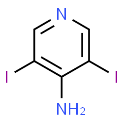 ChemSpider 2D Image | 3,5-Diiodo-4-pyridinamine | C5H4I2N2