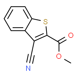 ChemSpider 2D Image | Methyl 3-cyano-1-benzothiophene-2-carboxylate | C11H7NO2S