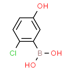 ChemSpider 2D Image | 2-Chloro-5-hydroxybenzeneboronic acid | C6H6BClO3