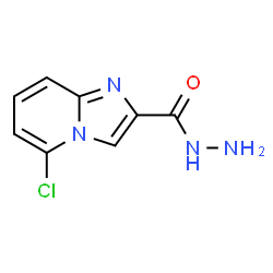 ChemSpider 2D Image | 5-Chloroimidazo[1,2-a]pyridine-2-carbohydrazide | C8H7ClN4O