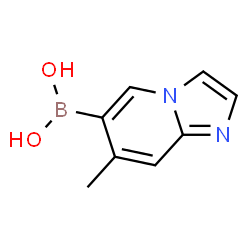 ChemSpider 2D Image | 7-Methylimidazo[1,2-a]pyridine-6-boronic acid | C8H9BN2O2