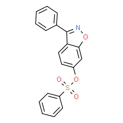 ChemSpider 2D Image | 3-Phenyl-1,2-benzoxazol-6-yl benzenesulfonate | C19H13NO4S