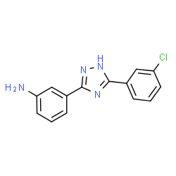 ChemSpider 2D Image | 3-[3-(3-Chlorophenyl)-1H-1,2,4-triazol-5-yl]aniline | C14H11ClN4