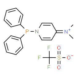 ChemSpider 2D Image | 1-(Diphenylphosphino)-N,N-dimethyl-4(1H)-pyridiniminium trifluoromethanesulfonate | C20H20F3N2O3PS