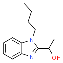 ChemSpider 2D Image | 1-(1-Butyl-1H-benzimidazol-2-yl)ethanol | C13H18N2O