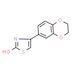 ChemSpider 2D Image | 4-(2,3-dihydro-1,4-benzodioxin-6-yl)-1,3-thiazol-2-ol | C11H9NO3S