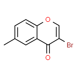 ChemSpider 2D Image | 3-Bromo-6-methyl-4H-chromen-4-one | C10H7BrO2