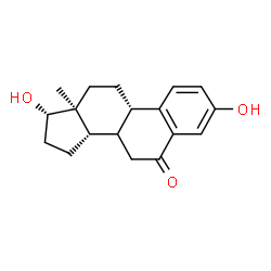 ChemSpider 2D Image | (8x,17b)-3,17-dihydroxyestra-1,3,5(10)-trien-6-one | C18H22O3