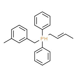 ChemSpider 2D Image | (2E)-2-Buten-1-yl(3-methylbenzyl)diphenylphosphorane | C24H27P