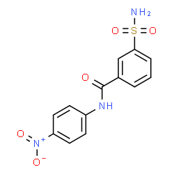 ChemSpider 2D Image | N-(4-Nitrophenyl)-3-sulfamoylbenzamide | C13H11N3O5S