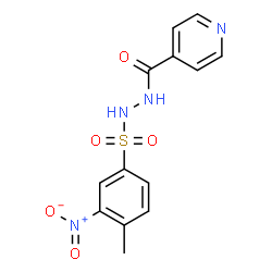 ChemSpider 2D Image | N'-[(4-Methyl-3-nitrophenyl)sulfonyl]isonicotinohydrazide | C13H12N4O5S