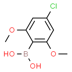ChemSpider 2D Image | 4-Chloro-2,6-dimethoxy phenylboronic acid | C8H10BClO4
