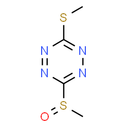 ChemSpider 2D Image | 3-(Methylsulfanyl)-6-(methylsulfinyl)-1,2,4,5-tetrazine | C4H6N4OS2
