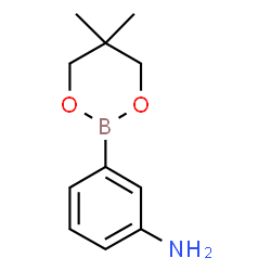 ChemSpider 2D Image | 3-(5,5-Dimethyl-1,3,2-dioxaborinan-2-yl)aniline | C11H16BNO2