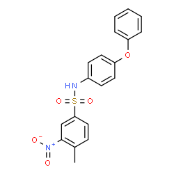 ChemSpider 2D Image | 4-Methyl-3-nitro-N-(4-phenoxyphenyl)benzenesulfonamide | C19H16N2O5S