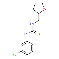 ChemSpider 2D Image | 1-(3-Chlorophenyl)-3-(tetrahydro-2-furanylmethyl)thiourea | C12H15ClN2OS