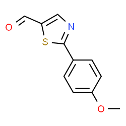 ChemSpider 2D Image | 2-(4-Methoxyphenyl)thiazole-5-carbaldehyde | C11H9NO2S