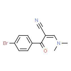 ChemSpider 2D Image | (2Z)-2-(4-Bromobenzoyl)-3-(dimethylamino)acrylonitrile | C12H11BrN2O