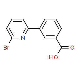 ChemSpider 2D Image | 3-(6-Bromo-2-pyridinyl)benzoic acid | C12H8BrNO2