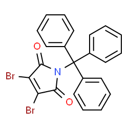 ChemSpider 2D Image | N-Trityl-2,3-dibromomaleimide | C23H15Br2NO2