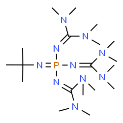 ChemSpider 2D Image | 2-[P,P-Bis{[bis(dimethylamino)methylene]amino}-N-(2-methyl-2-propanyl)phosphorimidoyl]-1,1,3,3-tetramethylguanidine | C19H45N10P