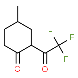 ChemSpider 2D Image | 4-Methyl-2-(trifluoroacetyl)cyclohexanone | C9H11F3O2