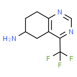 ChemSpider 2D Image | 4-(Trifluoromethyl)-5,6,7,8-tetrahydro-6-quinazolinamine | C9H10F3N3