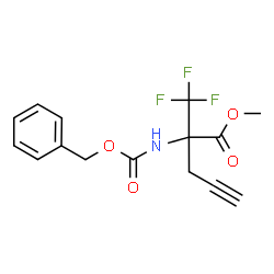 ChemSpider 2D Image | Methyl 2-{[(benzyloxy)carbonyl]amino}-2-(trifluoromethyl)-4-pentynoate | C15H14F3NO4