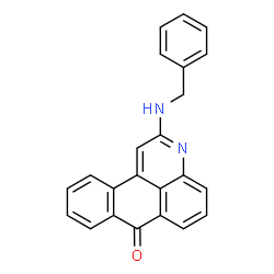 ChemSpider 2D Image | 2-(Benzylamino)-7H-naphtho[1,2,3-de]quinolin-7-one | C23H16N2O