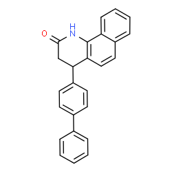 ChemSpider 2D Image | 4-(4-Biphenylyl)-3,4-dihydrobenzo[h]quinolin-2(1H)-one | C25H19NO