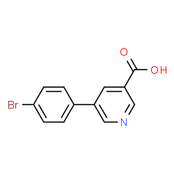 ChemSpider 2D Image | 5-(4-Bromophenyl)nicotinic acid | C12H8BrNO2
