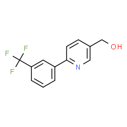 ChemSpider 2D Image | (6-(3-(Trifluoromethyl)phenyl)pyridin-3-yl)methanol | C13H10F3NO