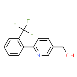 ChemSpider 2D Image | {6-[2-(Trifluoromethyl)phenyl]-3-pyridinyl}methanol | C13H10F3NO
