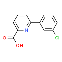 ChemSpider 2D Image | 6-(3-Chlorophenyl)picolinic acid | C12H8ClNO2