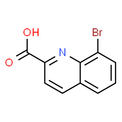 ChemSpider 2D Image | 8-Bromo-2-quinolinecarboxylic acid | C10H6BrNO2