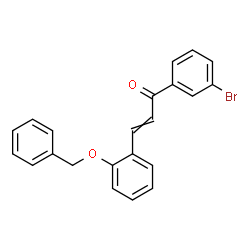 ChemSpider 2D Image | 3-[2-(Benzyloxy)phenyl]-1-(3-bromophenyl)-2-propen-1-one | C22H17BrO2