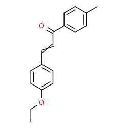 ChemSpider 2D Image | 3-(4-Ethoxyphenyl)-1-(4-methylphenyl)-2-propen-1-one | C18H18O2
