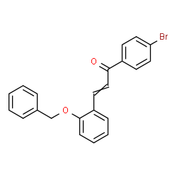 ChemSpider 2D Image | 3-[2-(Benzyloxy)phenyl]-1-(4-bromophenyl)-2-propen-1-one | C22H17BrO2