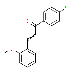 ChemSpider 2D Image | 1-(4-Chlorophenyl)-3-(2-methoxyphenyl)-2-propen-1-one | C16H13ClO2