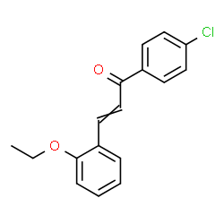 ChemSpider 2D Image | 1-(4-Chlorophenyl)-3-(2-ethoxyphenyl)-2-propen-1-one | C17H15ClO2