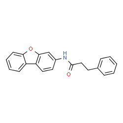 ChemSpider 2D Image | N-(Dibenzo[b,d]furan-3-yl)-3-phenylpropanamide | C21H17NO2