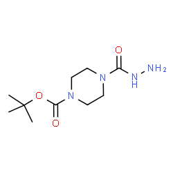 ChemSpider 2D Image | tert-butyl 4-(hydrazinecarbonyl)piperazine-1-carboxylate | C10H20N4O3