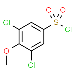 ChemSpider 2D Image | 3,5-Dichloro-4-methoxybenzenesulfonyl chloride | C7H5Cl3O3S
