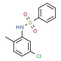 ChemSpider 2D Image | N-(5-Chloro-2-methylphenyl)benzenesulfonamide | C13H12ClNO2S