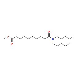 ChemSpider 2D Image | Methyl 10-(dipentylamino)-10-oxodecanoate | C21H41NO3